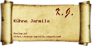 Kühne Jarmila névjegykártya